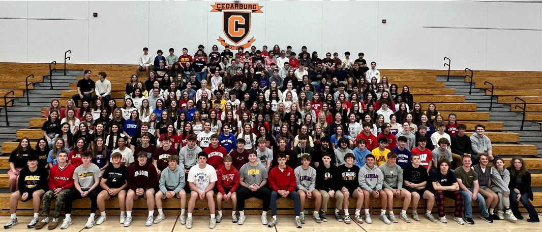 Seniors celebrated Decision Day May 20 by wearing clothes to represent their plans after graduation.