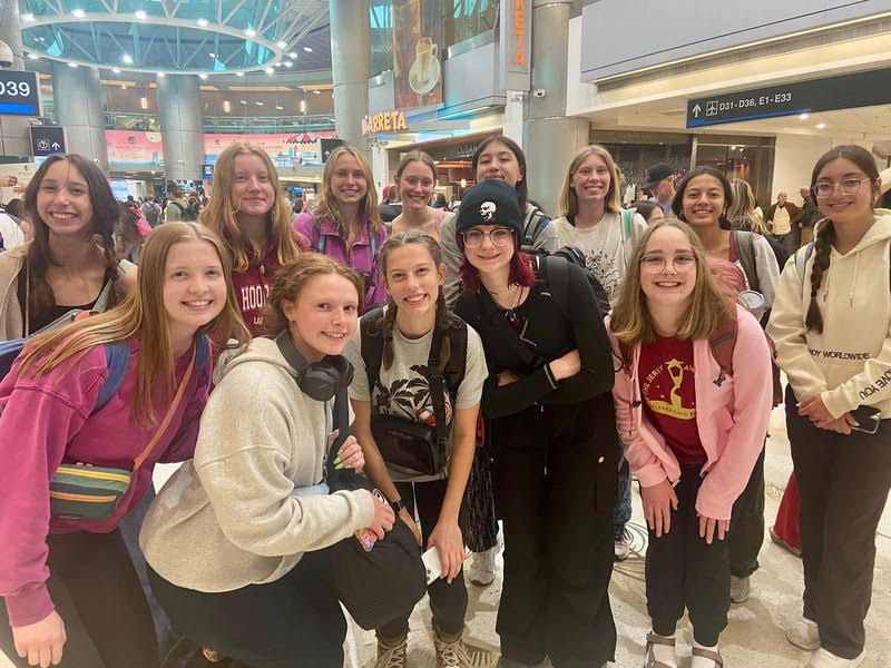 Thirteen students traveled with two teachers to Costa Rica this past summer. They were seniors Sydney Betz, Regan Wagner, Sophia Steffen, Addie Wenthold, Sharon Chumlea and Sophia Cordova;
senior Ella Viera, junior Katherine Roberts, seniors Sasha Poss, Anna Morrell, Kinzi Toy, Allie Roberts and Zoe Schiek. 
