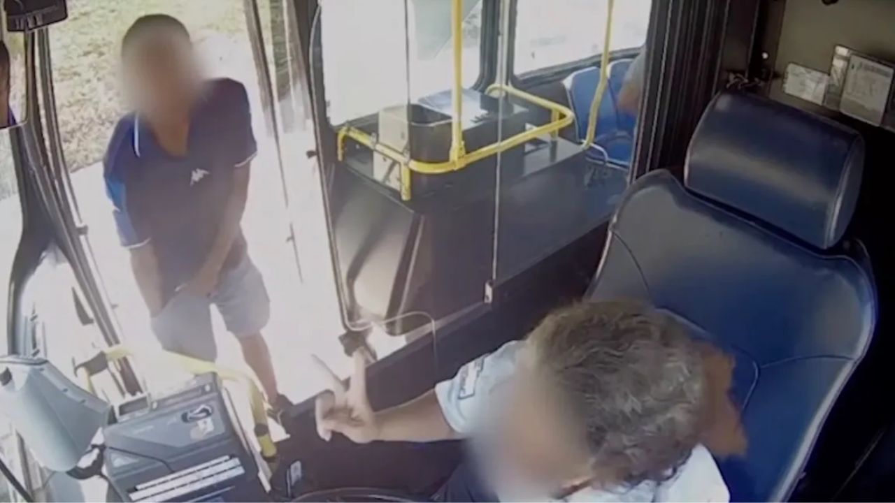 Bus Driver Brutally Attacked on Southern California Transit Bus as Surveillance Video Captures Assault