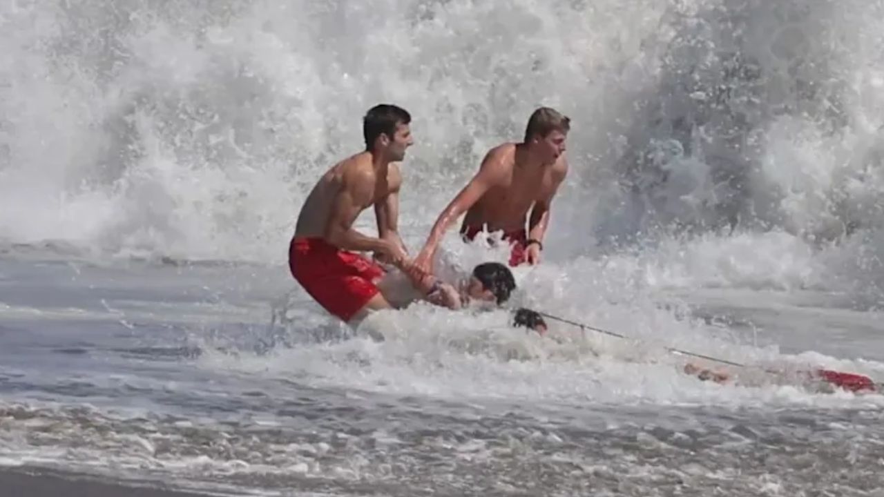Dad Reveals What Happened Seconds Before Teen Lifeguard Saved His 10-Year-Old Son From Drowning at California Beach