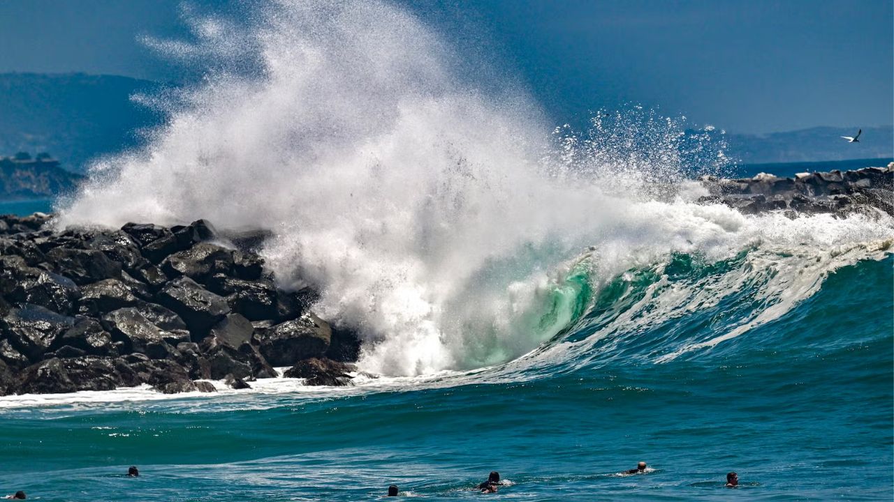 Officials Issue Warnings as Category 5 Hurricane Genevieve Sends Dangerous Surf Toward Southern California