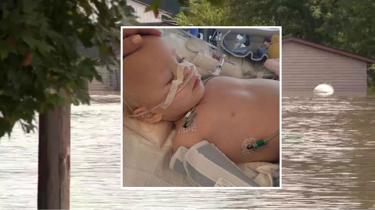 2-Year-Old Indiana Girl Airlifted to ICU After Family Finds Her Drowning in Flooded Basement During Historic Floods